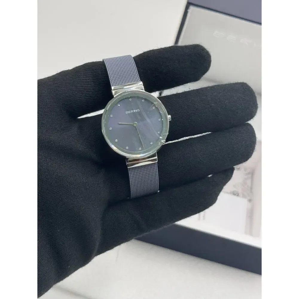 Bering Classic 10131-909 Lavender Dial Mesh Stainless Steel Women’s Watch